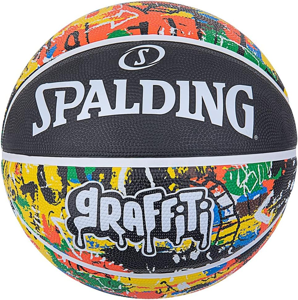 [농구공] 스폴딩(SPALDING) 농구볼 그래피티 7호 러버 레인보우 러버 84-372Z
